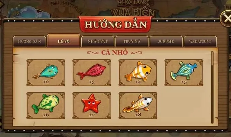 Các thể loại cá trong game Bắn Cá Đại Hải Trình tại Rikbet