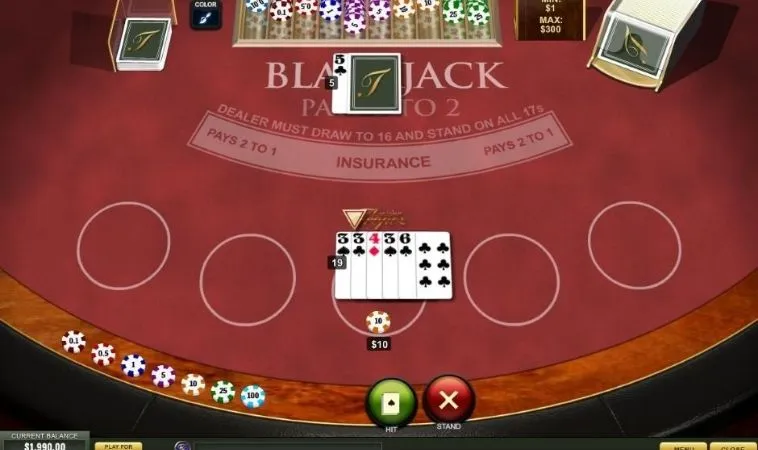 Khám Phá Trò Chơi Blackjack Tại Rikbet: Luật Chơi Và Mẹo Thắng Lớn 2 Giao diện chơi Blackjack tại Rikbet