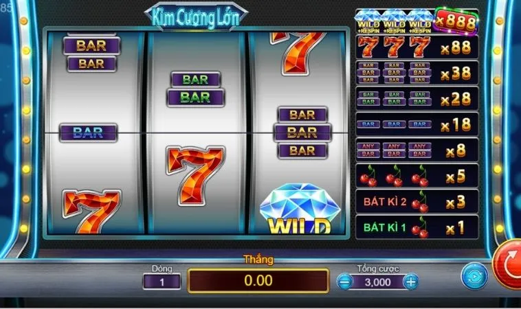 Cách chơi Nổ Hũ Kim Cương tại Rikbet